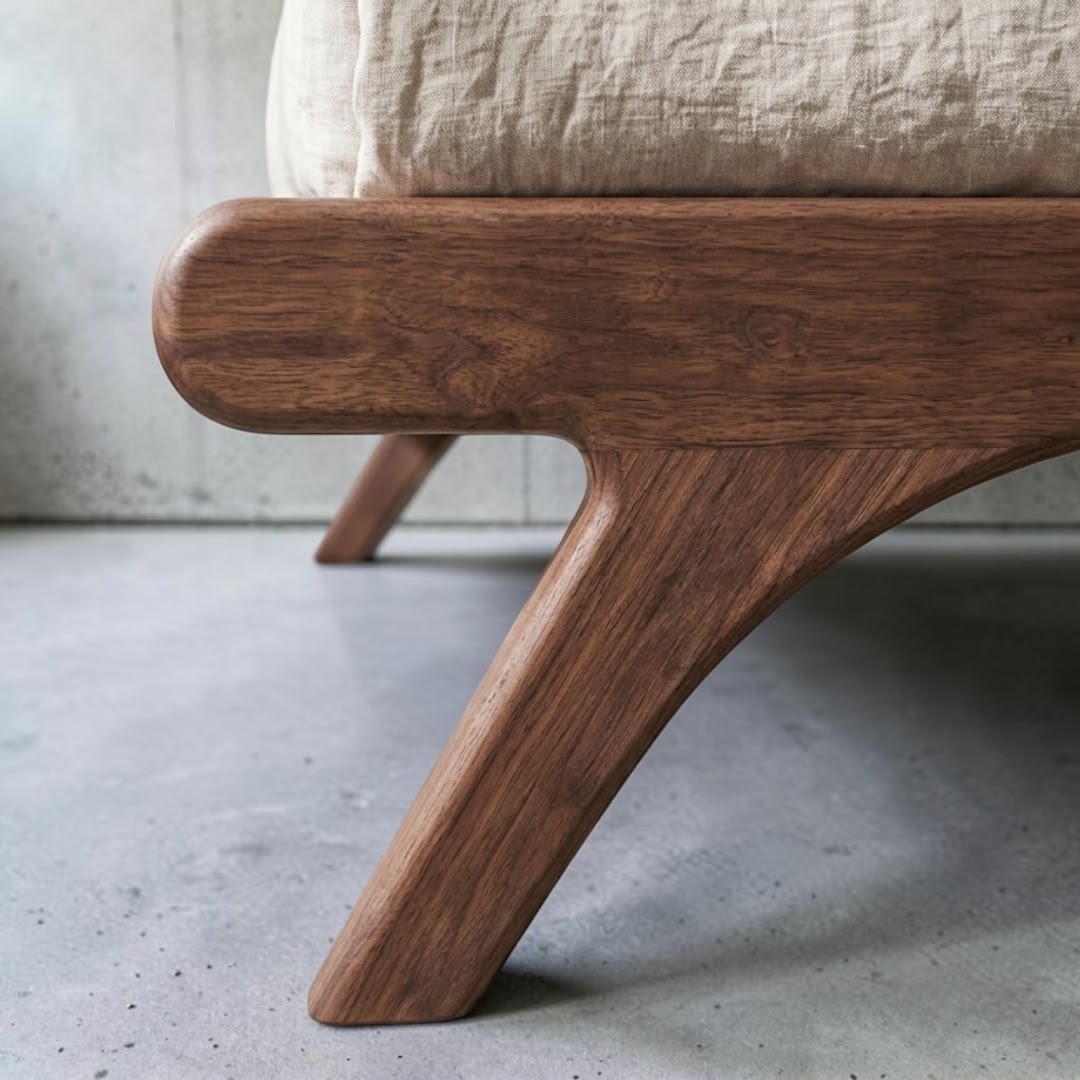 Solace "Original" — Beds — Bed platform: Massive Beech wood — Headboard: Massive Beech — 2