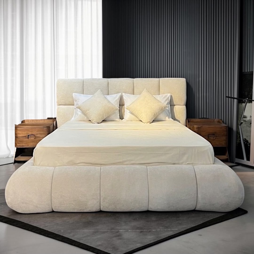 San Francisco nights — Beds — Bed platform: Massive Pine wood 5cm thickness — Headboard: Natural blockboard + Massive Beech