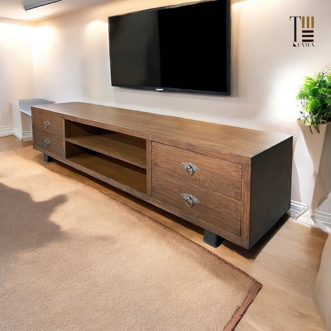 Creek TV unit — Material: Massive Beech wood +Natural Blockboard — Veneer: Natural Beech — 2