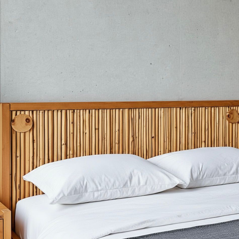 Costa Rica — Beds — Bed platform: Massive Pine wood — Headboard: Massive Pine + natural Bambo — 2