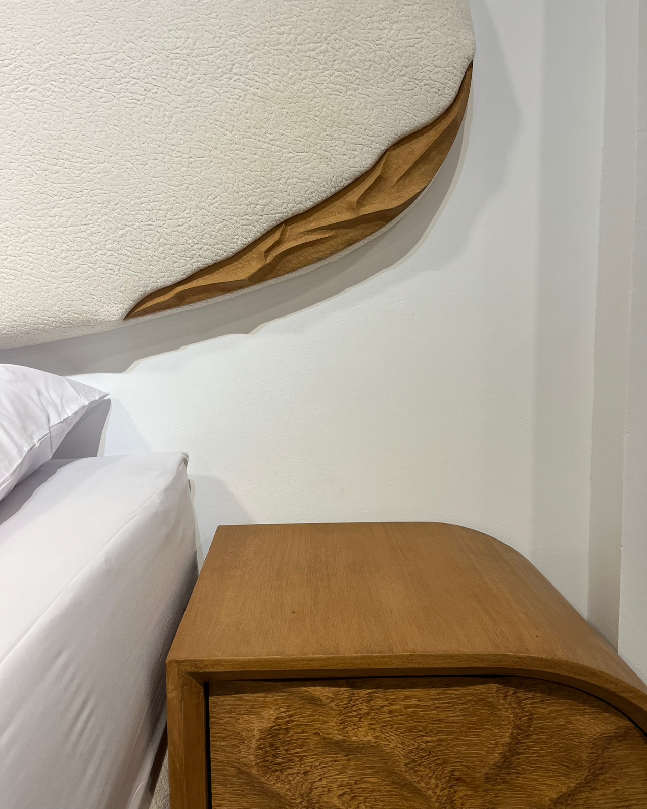 Blassimo — Beds — Bed platform: Massive Pine wood 5cm thickness + Massive hand carved Beech "Oyma" — Headboard: Natural blockboard + Massive Beech — 2