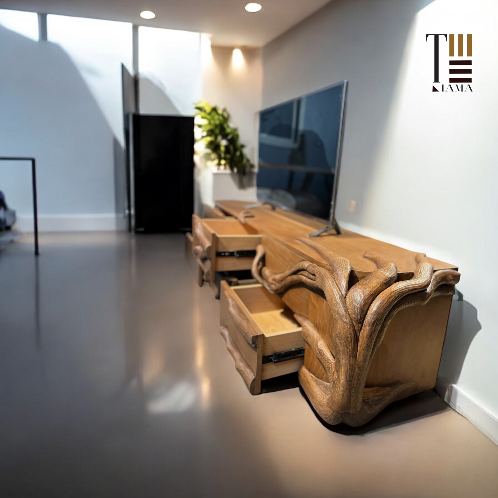 Tree Story — TV units — Material: Massive Beech wood +Natural Blockboard — Veneer: Natural Beech — 2