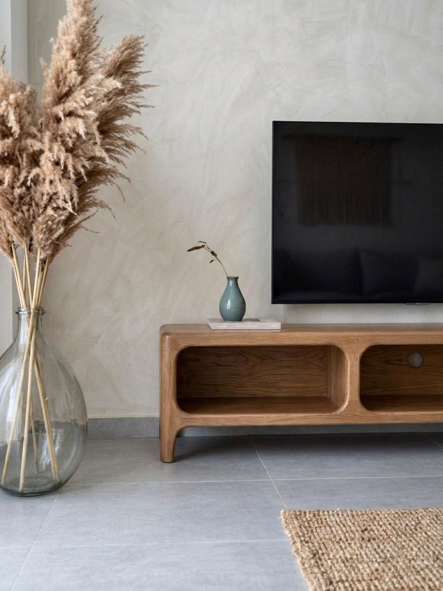 The Atomic — TV units — Material: Massive Beech wood (Hand carved) — 3