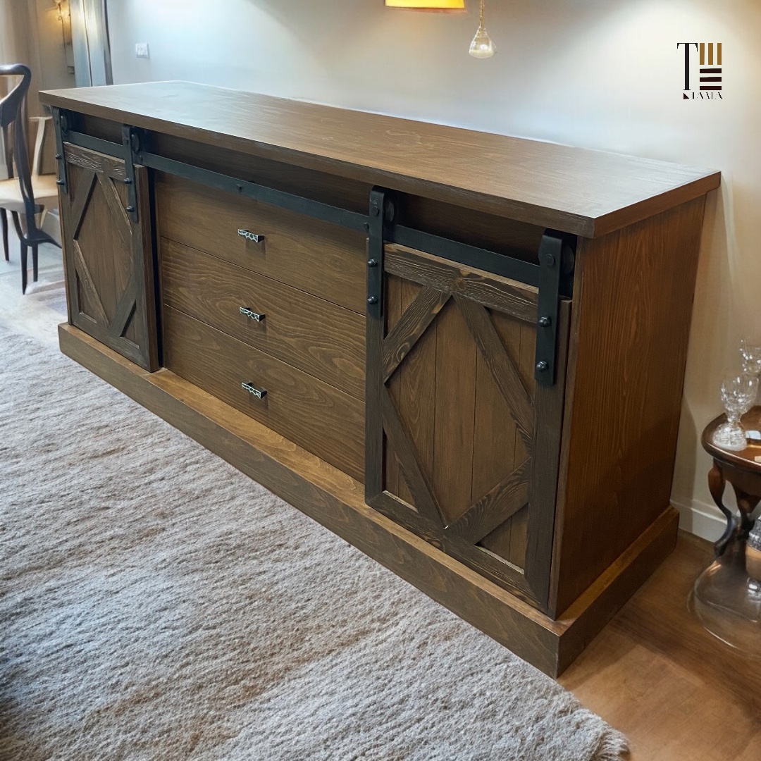 Cottage Railway — Dining sideboards — Material: Massive Beech wood +Natural Blockboard — Veneer: Natural Beech — 2