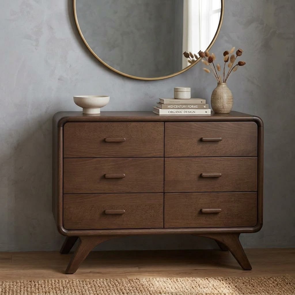 Solace dresser/chest of drawers — Dresser units — Material: Natural Blockboard + Massive Beech — Veneer: Beech