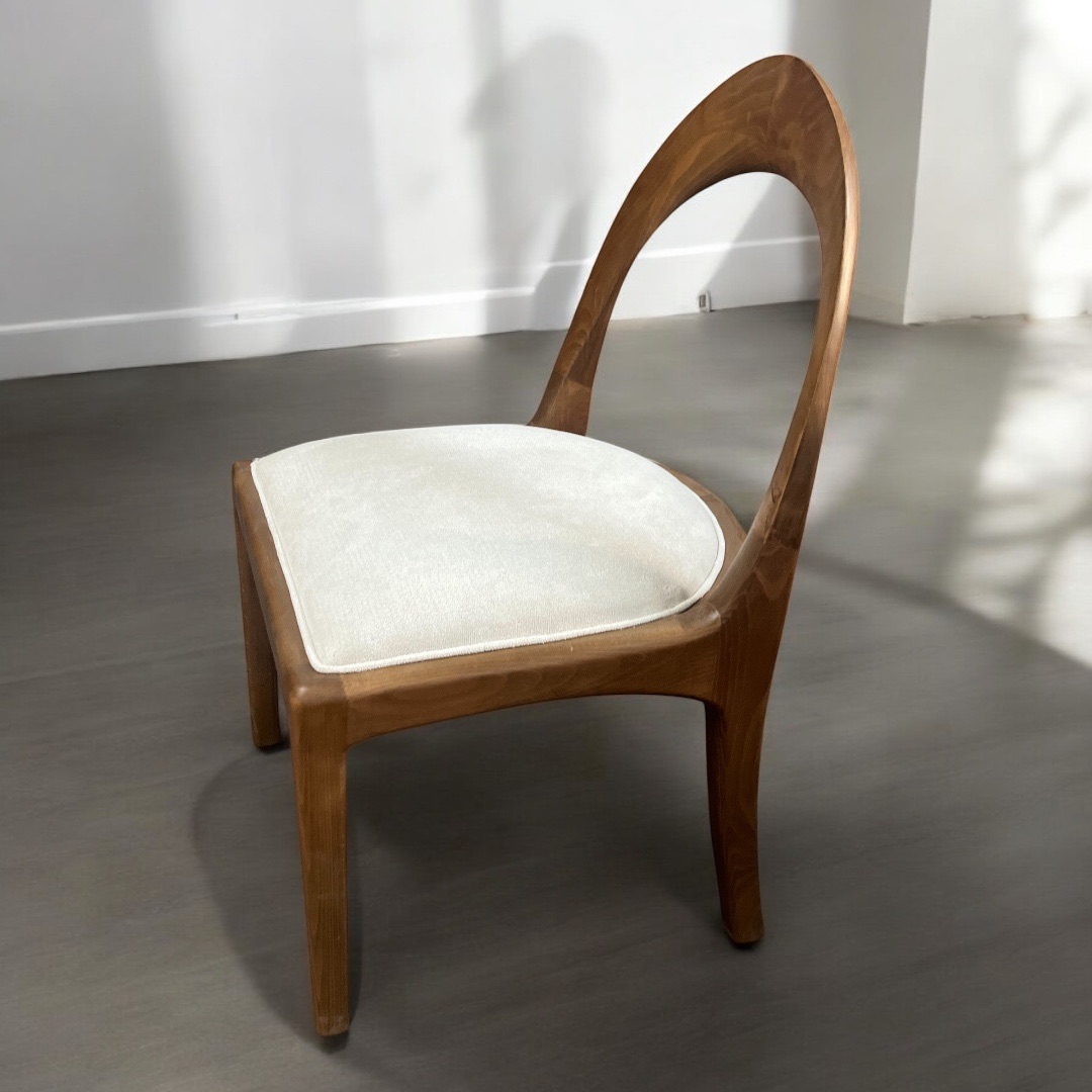 كرسي سفرة — Aurora dining chair — الخامة: زان روماني مصمت grade AB high