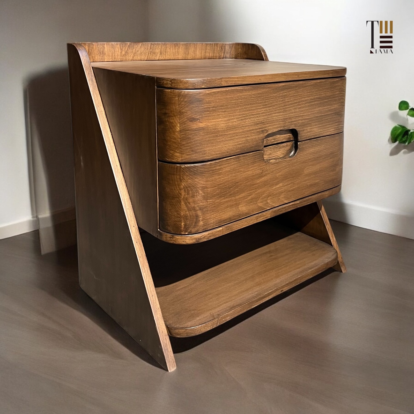 Cubes — Bedside tables — Material: Natural Blockboard + Massive Beech wood — Veneer: Natural Beech — 2