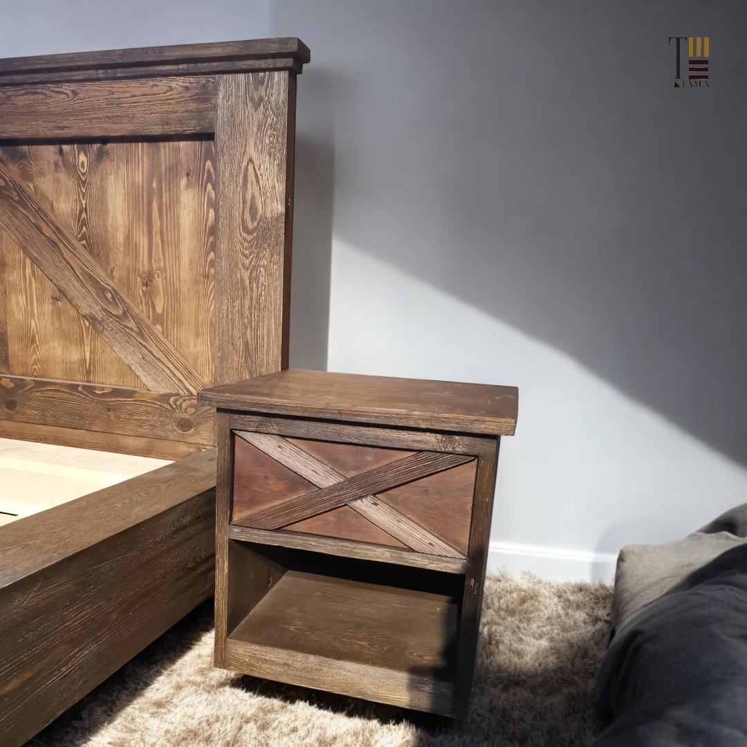 Blamber — Bedside tables — Material: Pine wood — Veneer: Pine wood — 1