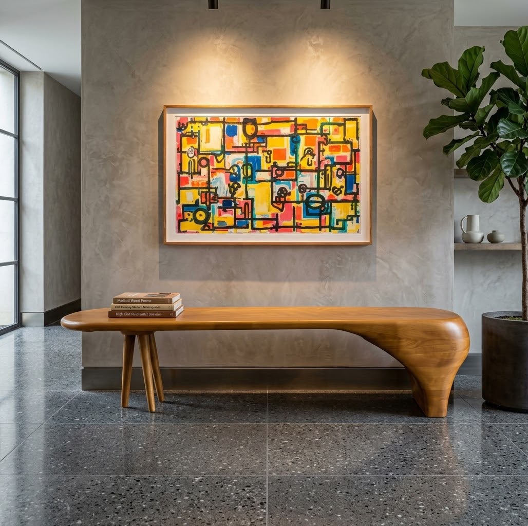 Sabi bench — Banquette — Material: Massive Beech wood — Structure: Massive Beech