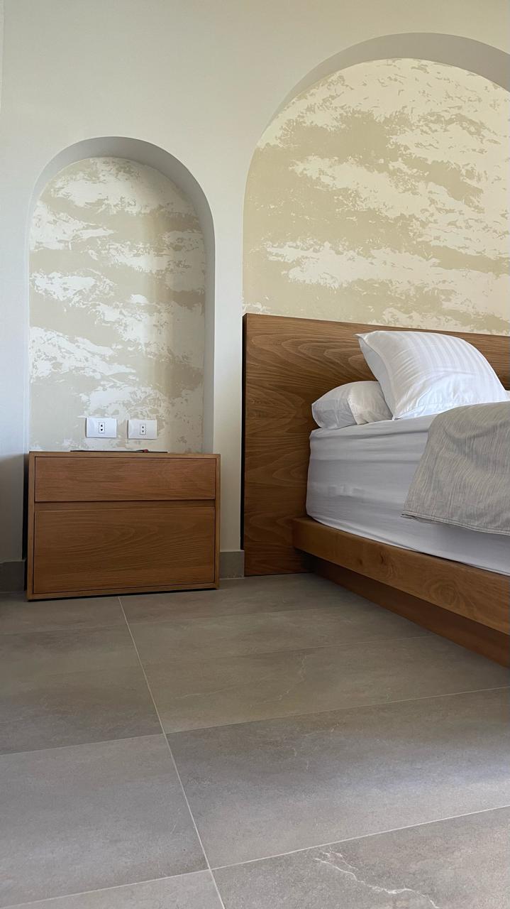 Sabi Bed 02 — Bed platform: Massive Beech wood — Headboard: Natural blockboard Beech veneer — 2