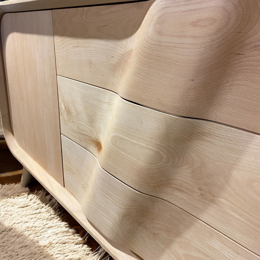 Dunes — Dining sideboards — Material: Massive Beech wood +Natural Blockboard — Veneer: Natural Beech — 4