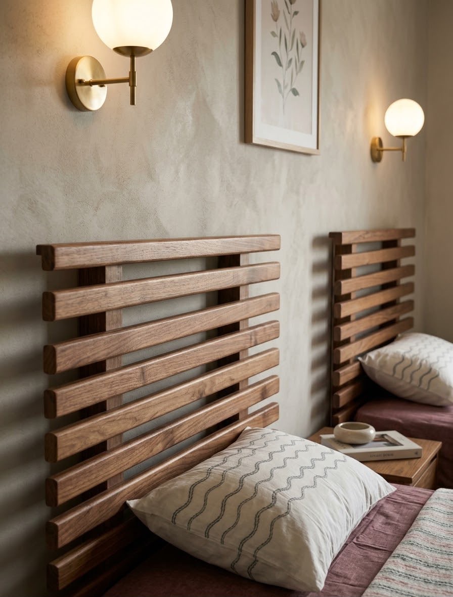 Behind Bars bed 02 — Bed platform: Massive Beech wood — Headboard: Massive Beech — 2