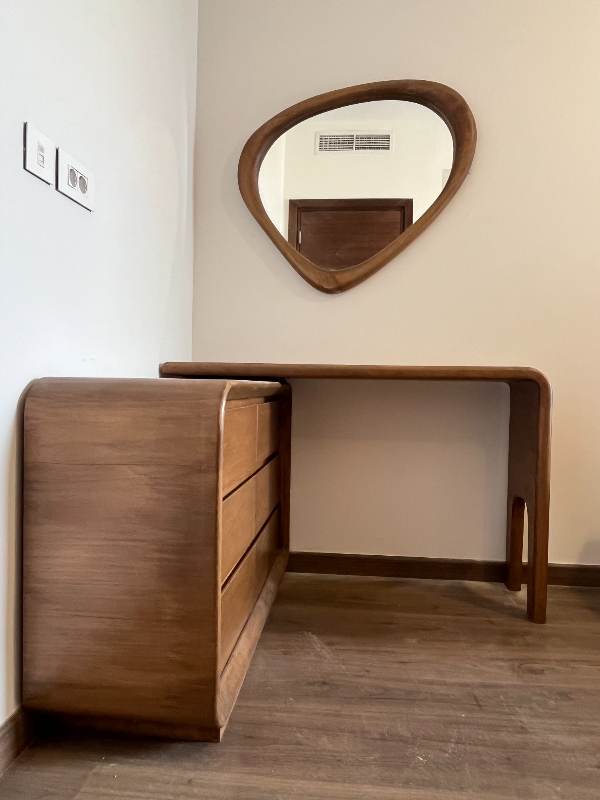 Griden — Dresser units — Material: Natural Blockboard + Massive Beech — Veneer: Beech