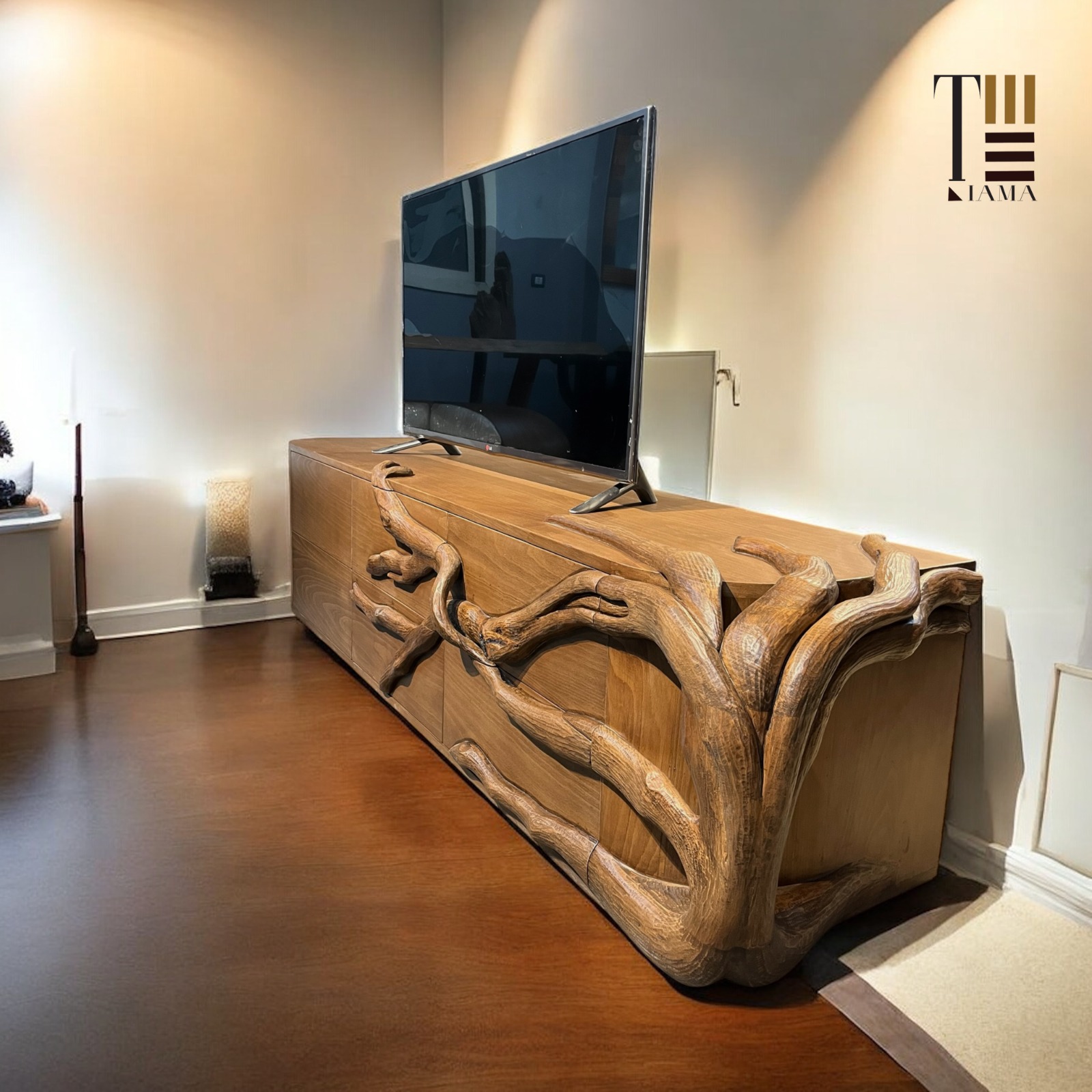 Tree Story — TV units — Material: Massive Beech wood +Natural Blockboard — Veneer: Natural Beech — 3