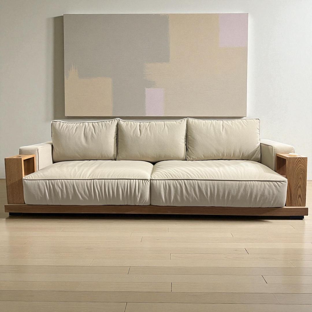 Japandi nights — Sofa — Material: Massive Beech wood — Structure: Massive Beech