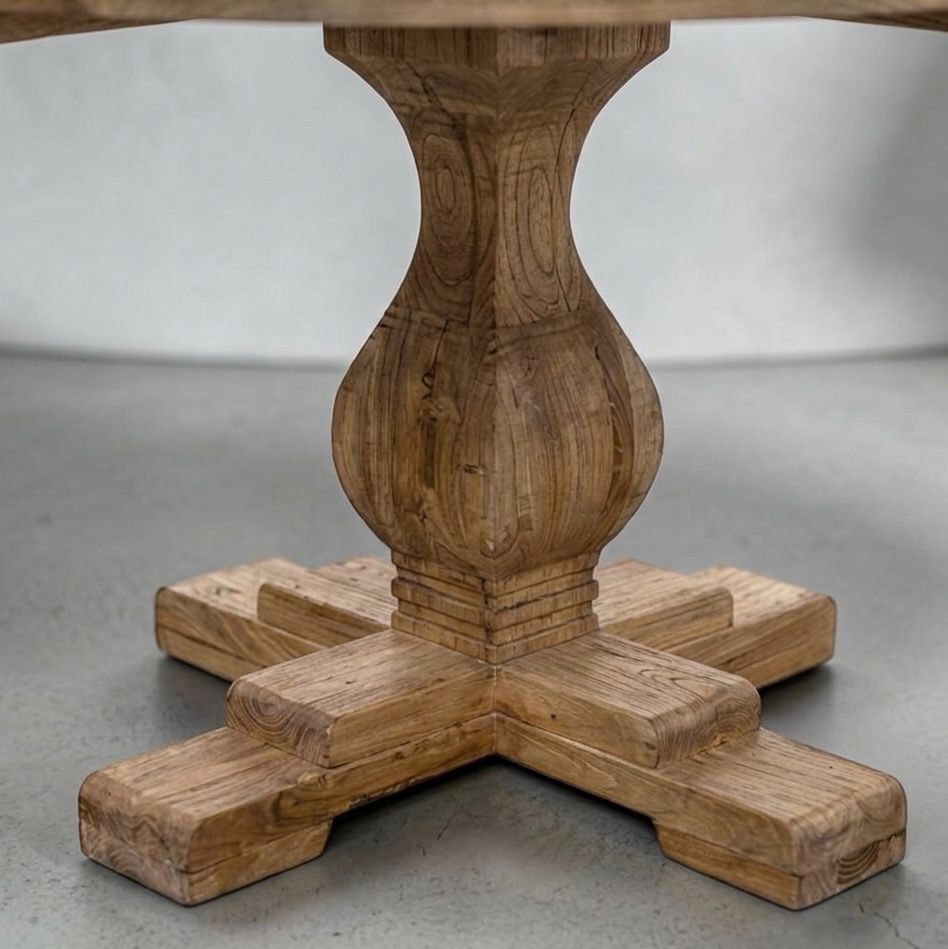 طاولة سفرة — Barn table (round) — 2
