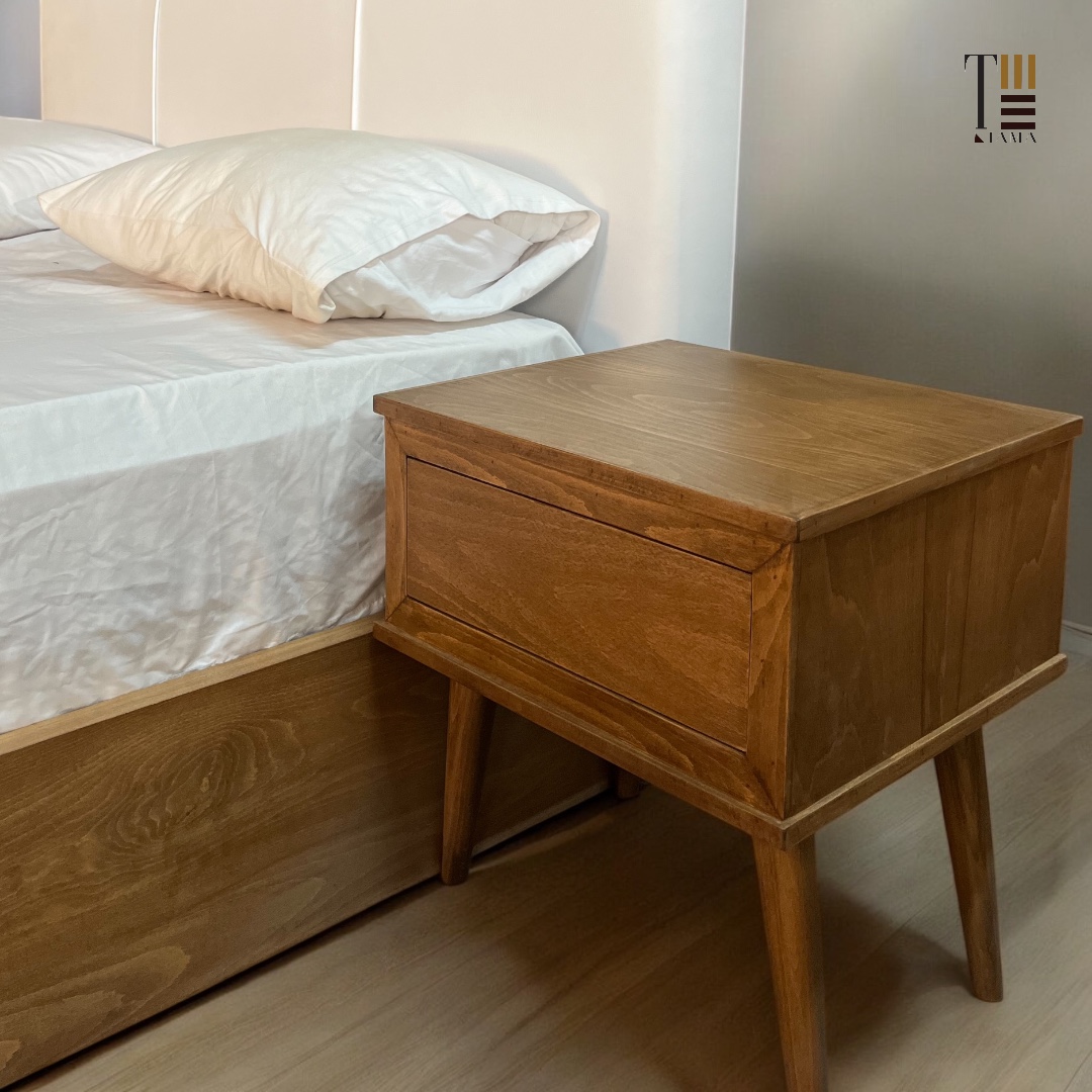 Scandi Chic — Bedside tables — Material: Natural Blockboard + Massive Beech wood — Veneer: Natural Beech — 2