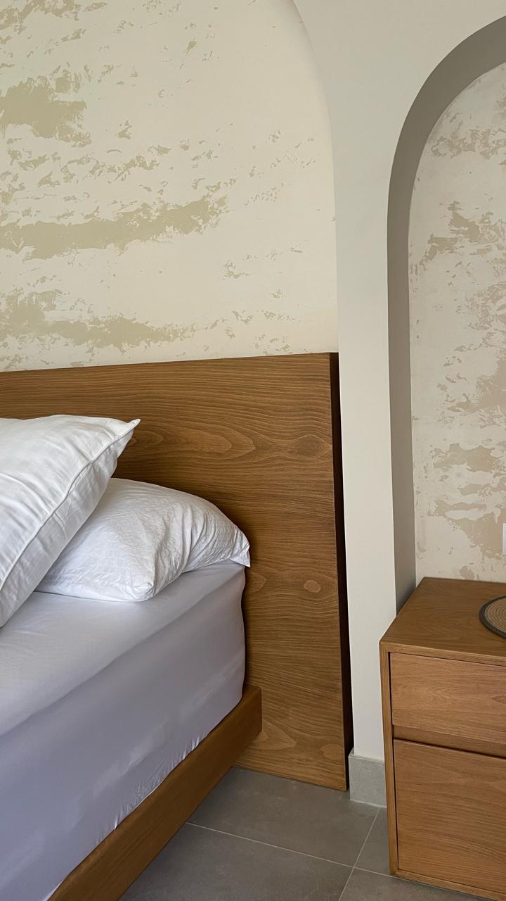 Sabi Bed 02 — Bed platform: Massive Beech wood — Headboard: Natural blockboard Beech veneer — 3