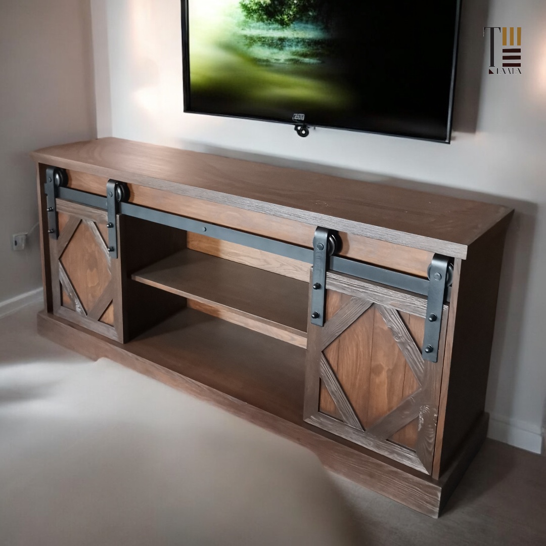 بوفيه سفرة — Railway chic Sideboard — الخامة: خشب زان مصمت +خشب كونتر طبيعي — القشرة: زان طبيعي