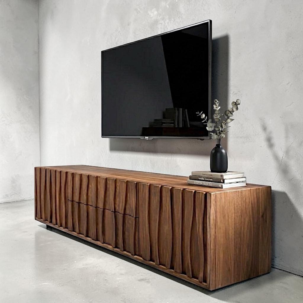 River Island — TV units — Material: Massive Beech wood +Natural Blockboard — Veneer: Natural Beech