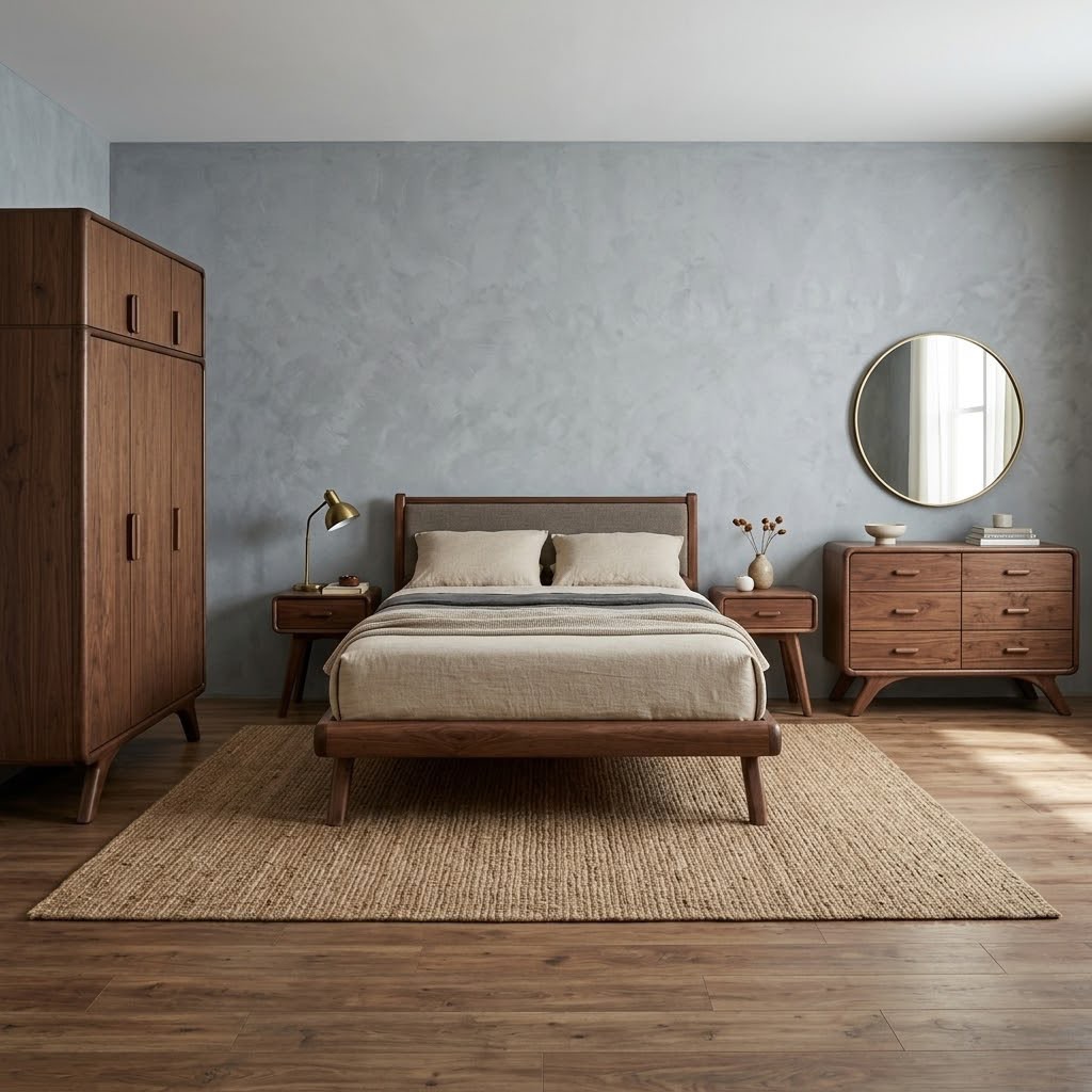Solace "Original" — Beds — Bed platform: Massive Beech wood — Headboard: Massive Beech — 4