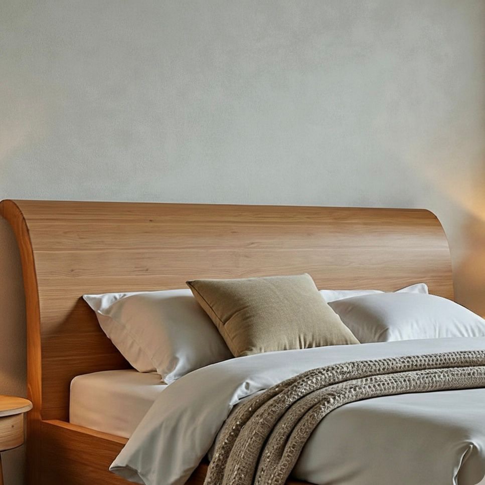 YooY — Beds — Bed platform: Massive Oak plus Massive pine wood Oak veneer — Headboard: Natural blockboard + Massive Oak wood — 2