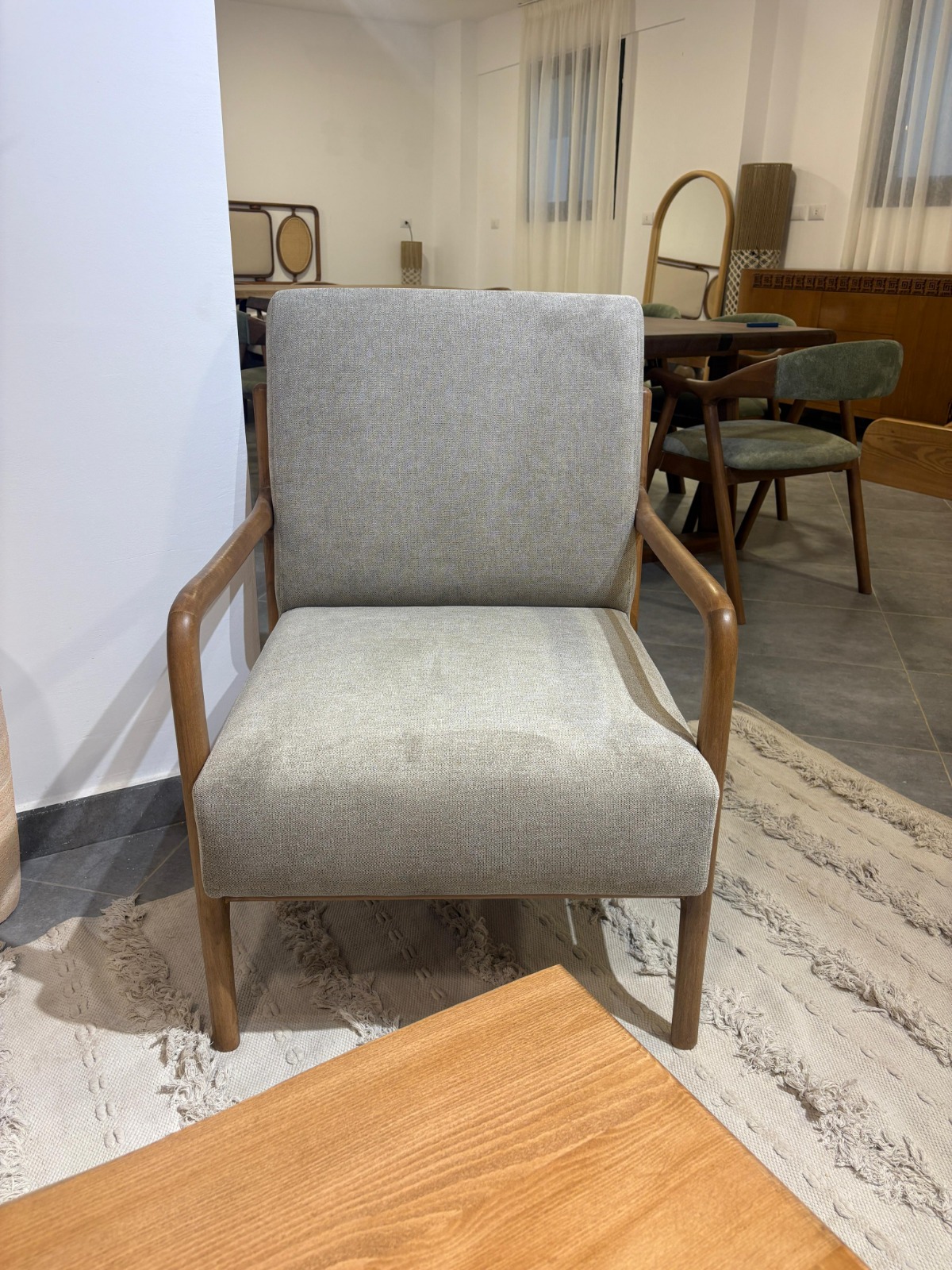 Minimalist Armchair — Material: Massive Romanian Beech wood — Structure: Massive Romanian Beech wood — 2