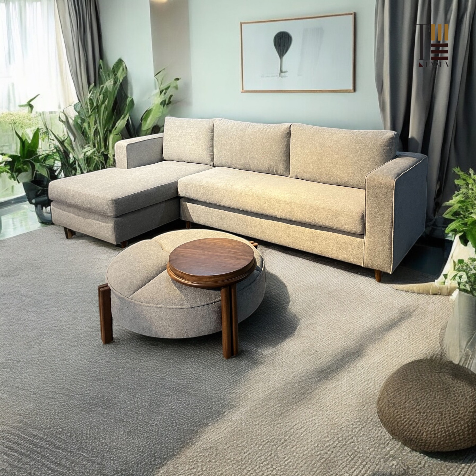 Scandi Sofa — Material: Massive Beech wood — Structure: Massive Beech