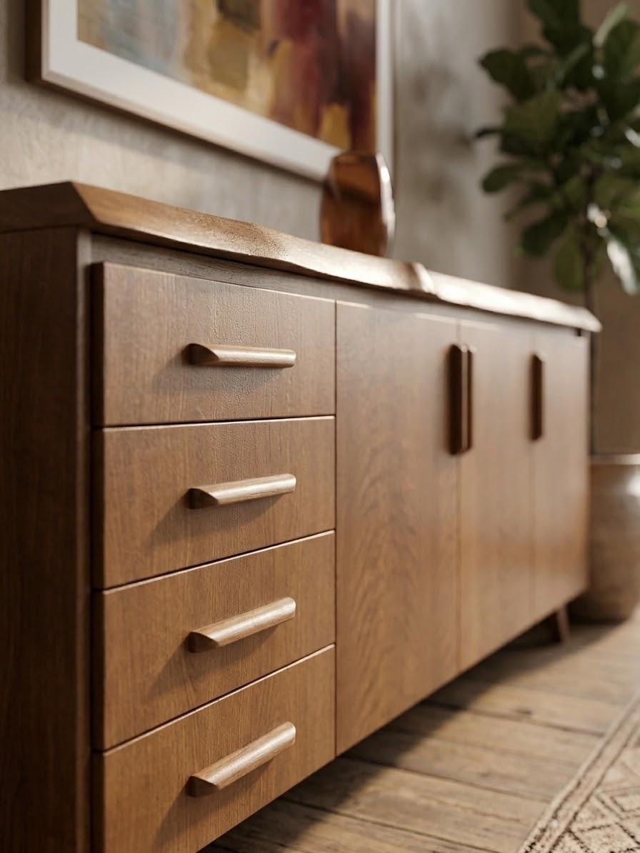 Riverwood 2 — Dining sideboards — Material: Massive Beech wood Liveedge +Natural Blockboard — Veneer: Natural Beech — 2