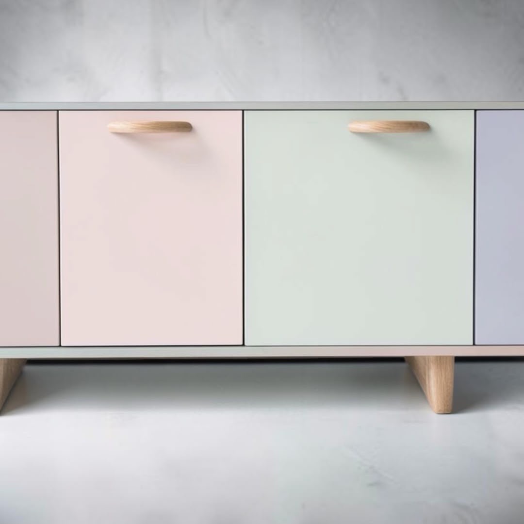 Pastel Oak sideboard — Dining sideboards — Material: HPL — Veneer: HPL — 3