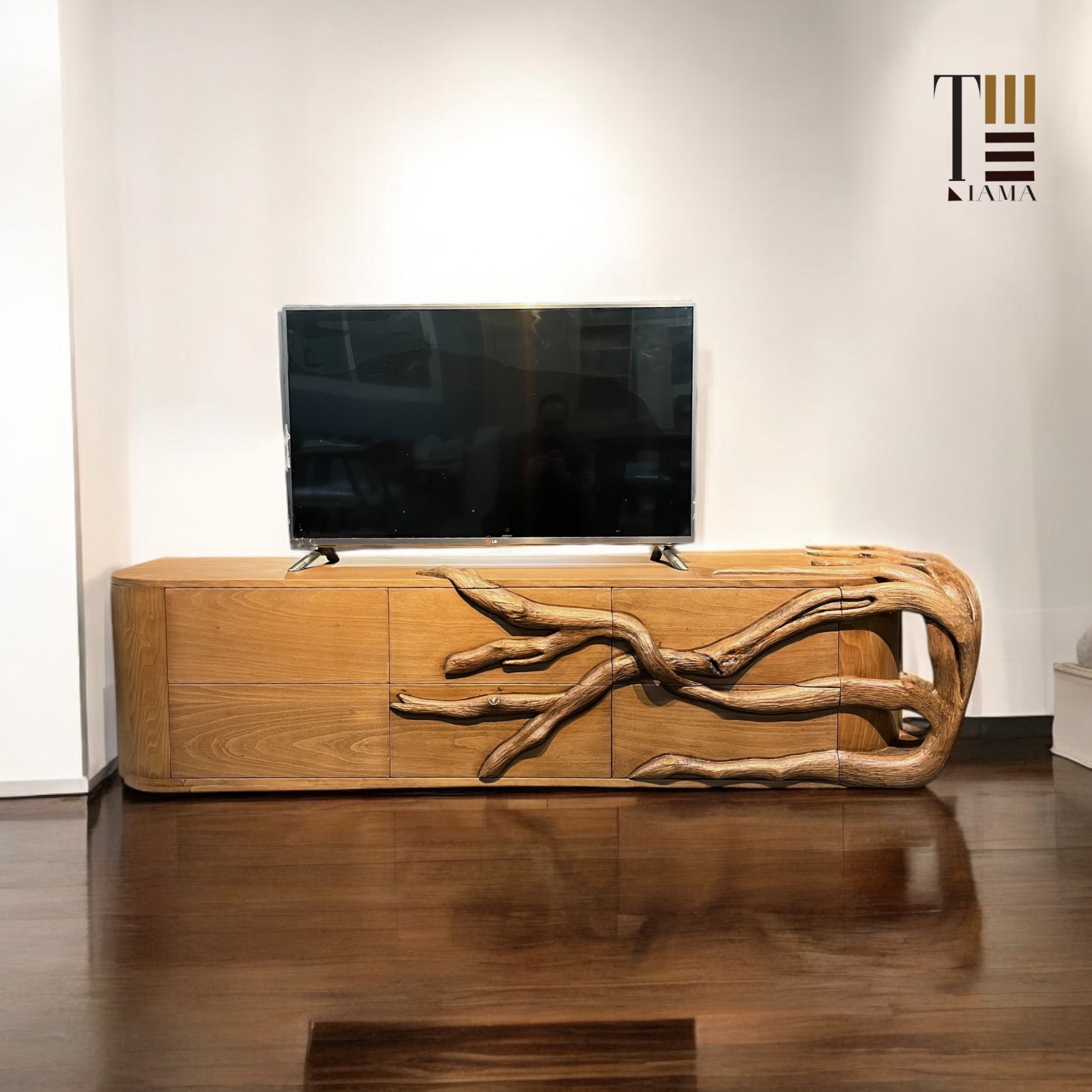 Tree Story — TV units — Material: Massive Beech wood +Natural Blockboard — Veneer: Natural Beech