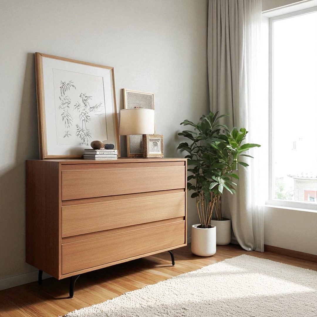 Scandinavian dresser — Dresser units — Material: Natural Blockboard — Veneer: Beech
