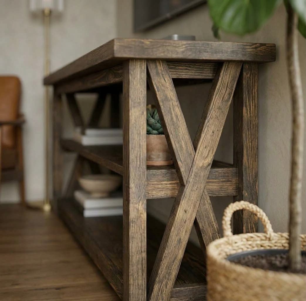 Barn TV bench — TV units — Material: Massive Pine wood — Structure: Massive Pine — 2