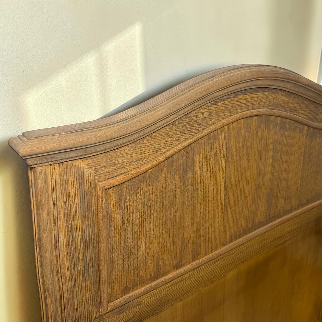 Cottage — Beds — Bed platform: Massive Oak + Massive pine wood Oak veneer — Headboard: Natural blockboard natural Oak veneer — 2