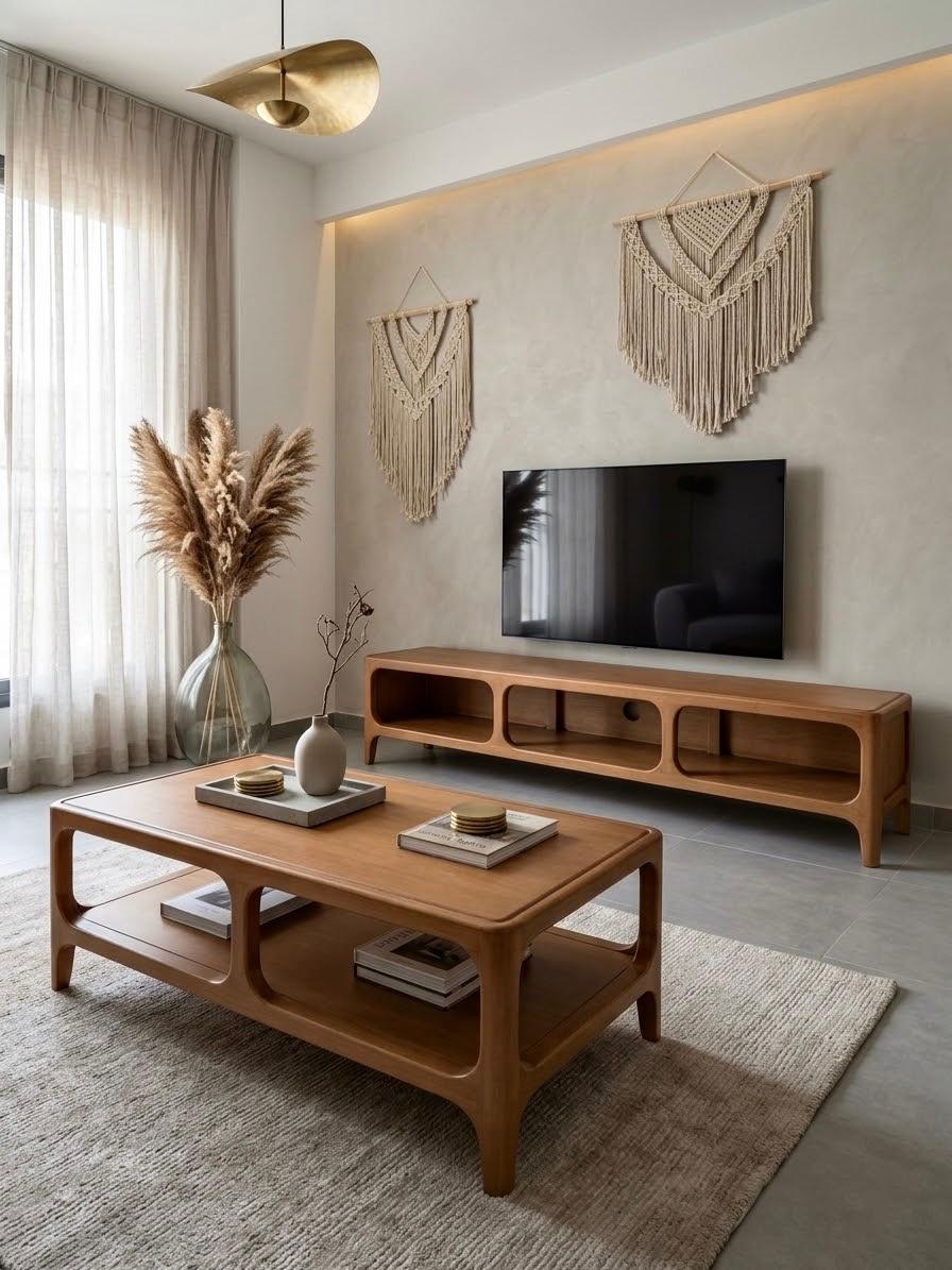 The Atomic — TV units — Material: Massive Beech wood (Hand carved)