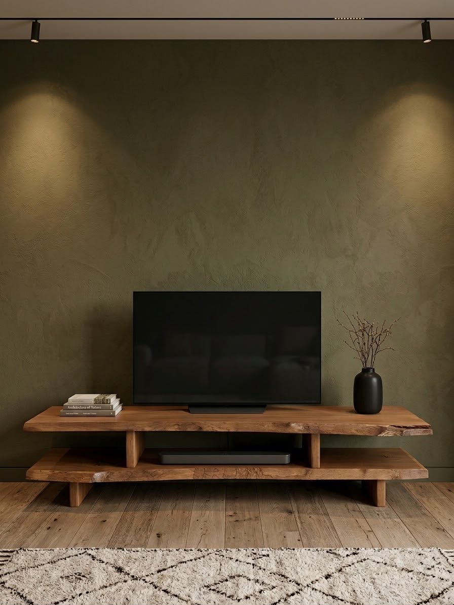 Kanso — TV units — Material: Massive Beech wood - Live edgeVeneer: Massive
