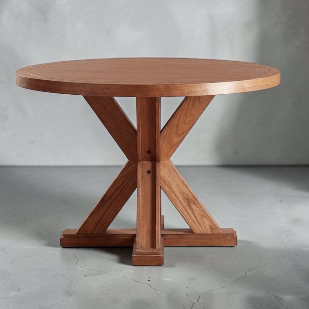 طاولة سفرة — Round Barn table