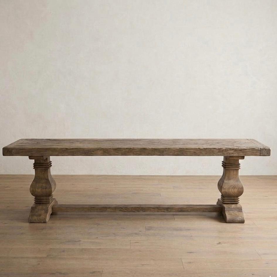 مقعد بانكيت — Sylvan Hearth Bench — الخامة: أرو مصمت rustic — الهيكل: أرو مصمت — 2