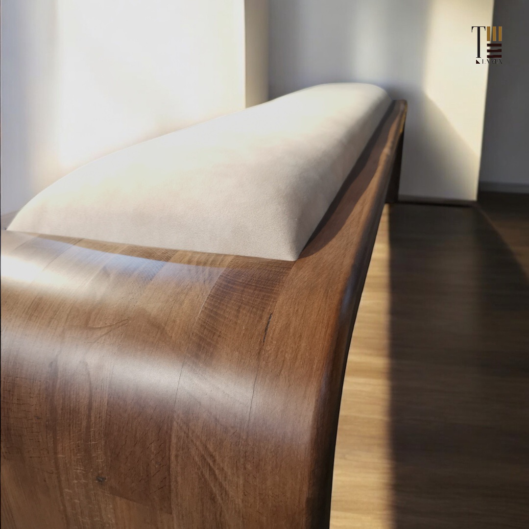 مقعد بانكيت — YooY Bench — الخامة: خشب زان مصمت — الهيكل: زان مصمت — 3