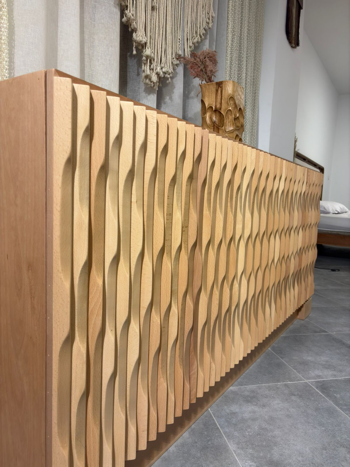 Soiree dining sideboard — Material: Massive Beech wood +Natural Blockboard — Veneer: Natural Beech — 4