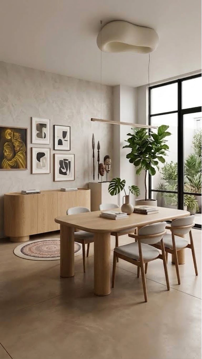 طاولة سفرة — Massive Oak table 6 seats