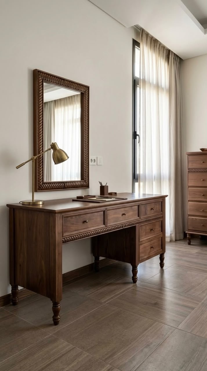 تسريحة — The Devonshire dresser — الخامة: خشب زان مصمت "Oyma" — القشرة: قشرة زان أو أرو أو جوز وفق الموديل واللون المطلوبين