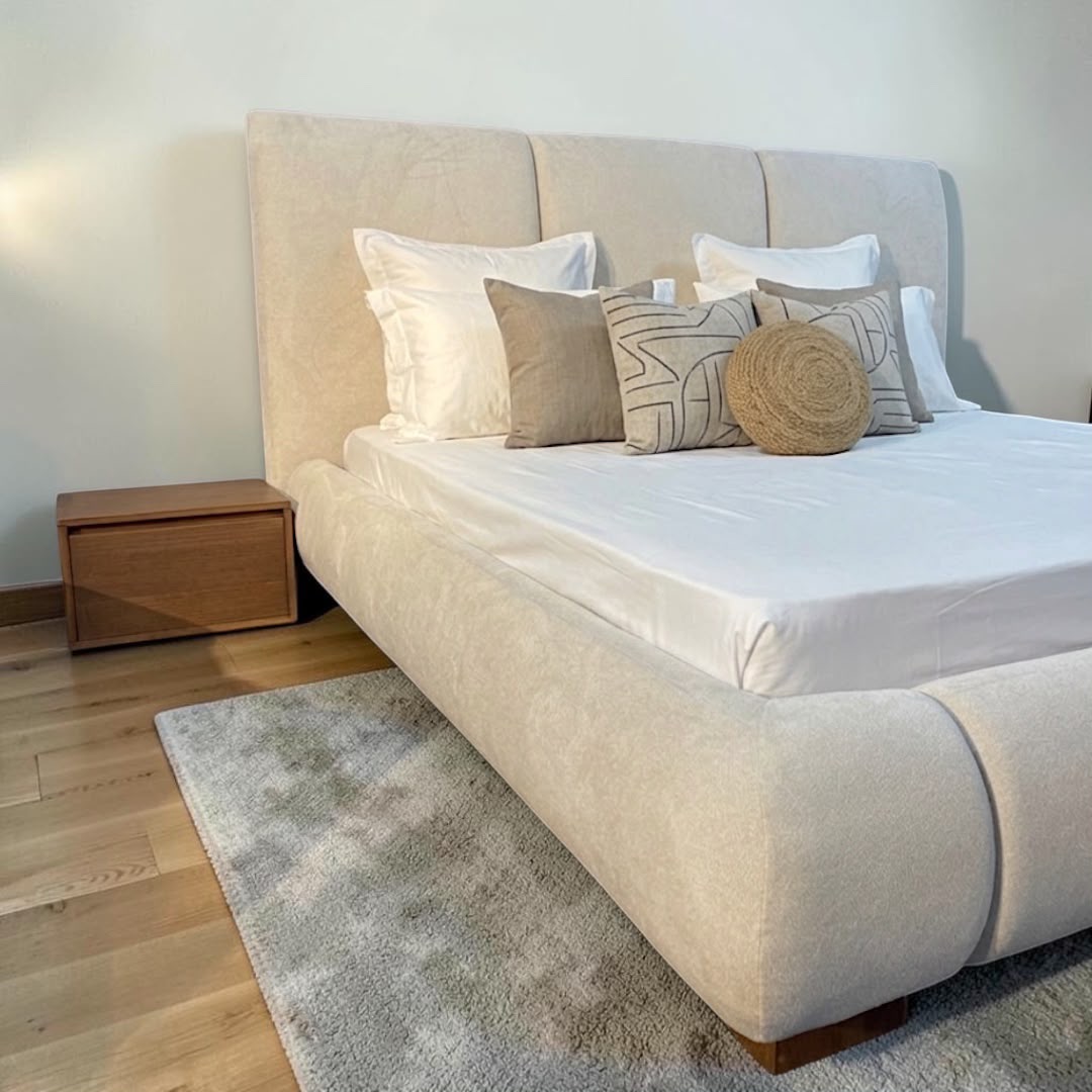 Stockholm nights — Beds — Bed platform: Massive Pine wood 5cm thickness — Headboard: Natural blockboard + Massive Beech — 2