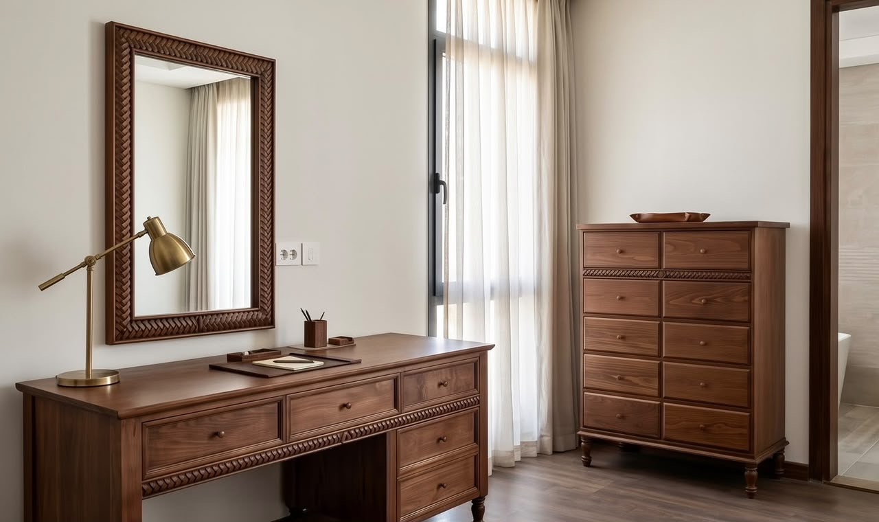 The Devonshire dresser — Dresser units — Material: Massive Beech wood "Oyma" — Veneer: Beech/Oak/Walnut veneer depends on the required model and color — 2