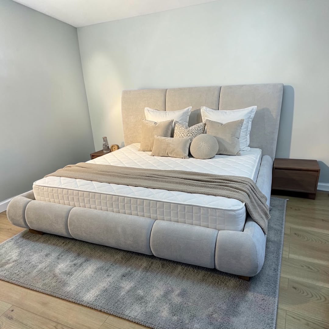 Stockholm nights — Beds — Bed platform: Massive Pine wood 5cm thickness — Headboard: Natural blockboard + Massive Beech — 5