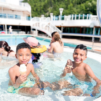 Ice Cream at Pool in Alaska on the Discovery Princess Cruise