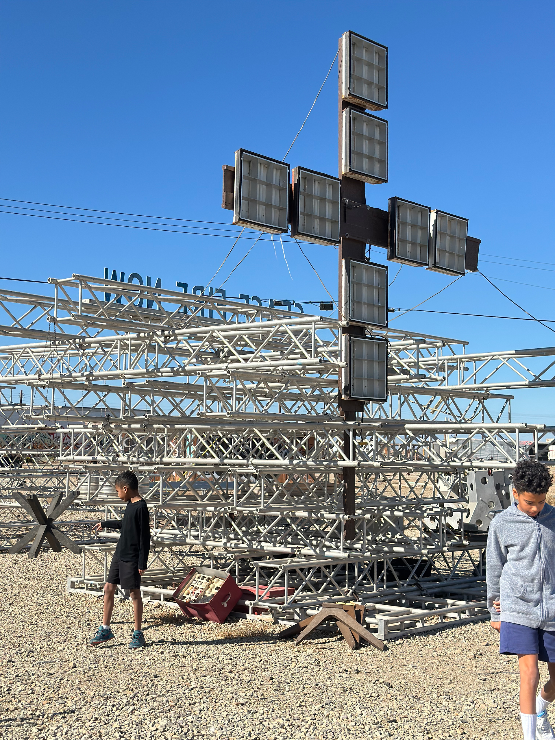 Bombay Beach Art with Kids