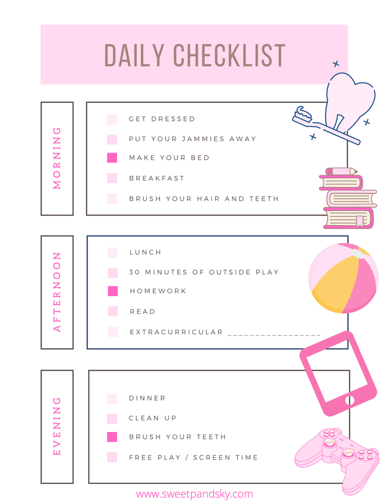 Screen Time Checklist