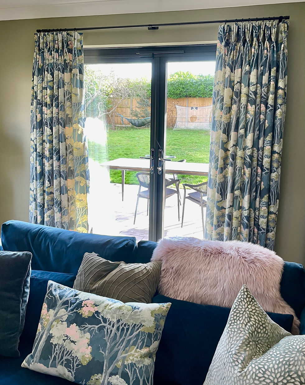 Family kitchen, dining and living area