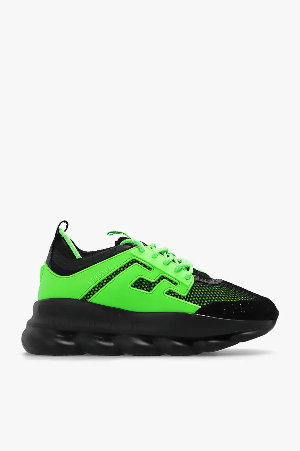 Кроссовки Versace Chain Reaction La Greca Black/Green